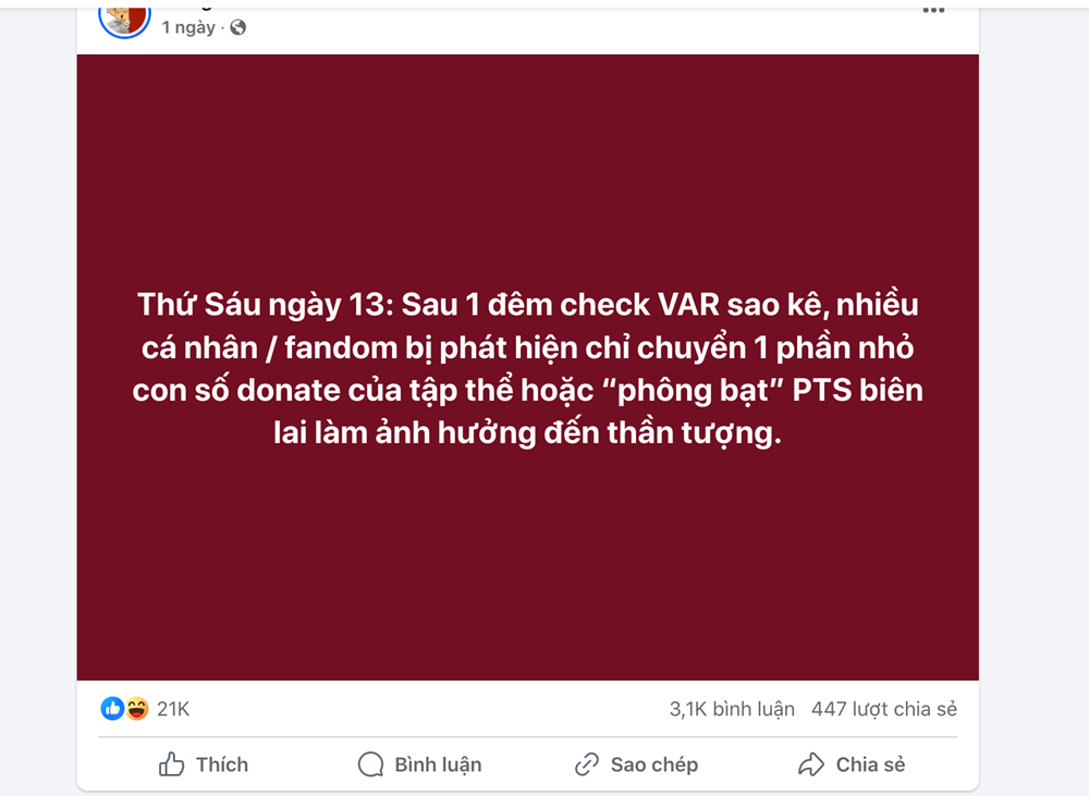 Ngụy tạo hóa đơn chuyển tiền ủng hộ đồng bão bị bão lũ bị xử lý về tội gì? - ảnh 1