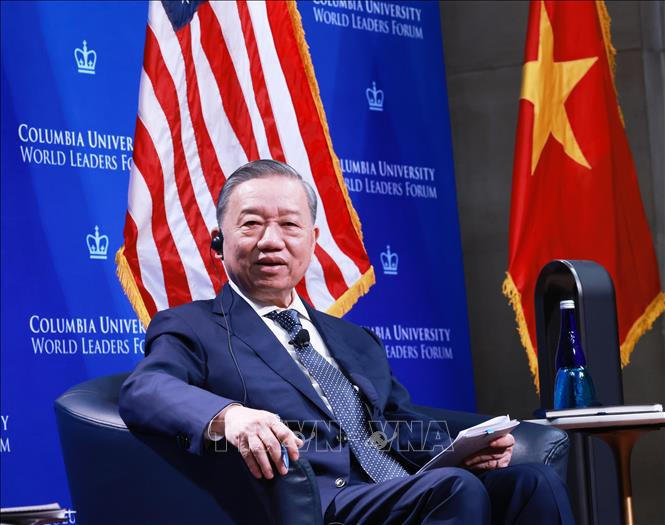 Tổng Bí thư, Chủ tịch nước Tô Lâm thăm và phát biểu chính sách tại Đại học Columbia- Ảnh 4. Tổng Bí thư, Chủ tịch nước Tô Lâm thăm và phát biểu chính sách tại Đại học Columbia- Ảnh 4.