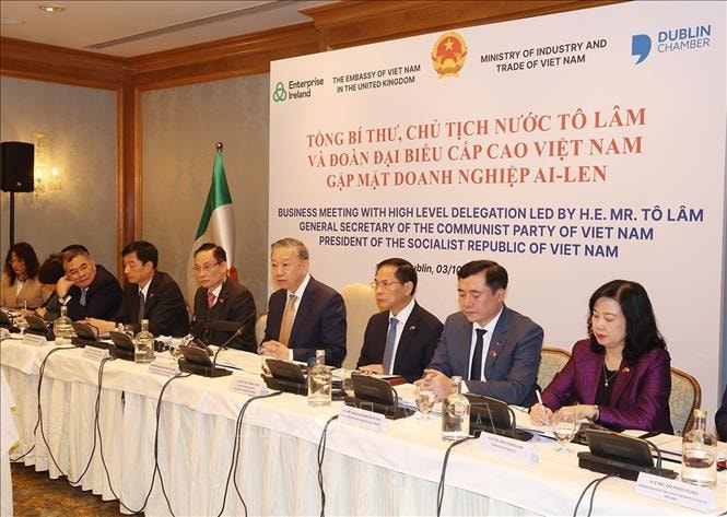 Tổng Bí thư, Chủ tịch nước Tô Lâm gặp mặt doanh nghiệp Ireland- Ảnh 4. Tổng Bí thư, Chủ tịch nước Tô Lâm gặp mặt doanh nghiệp Ireland- Ảnh 4.