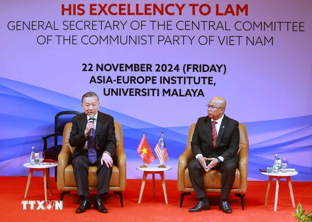 Tổng Bí thư Tô Lâm phát biểu về chính sách đối ngoại tại Trường Đại học Quốc gia Malaya- Ảnh 2. Tổng Bí thư Tô Lâm phát biểu về chính sách đối ngoại tại Trường Đại học Quốc gia Malaya- Ảnh 2.