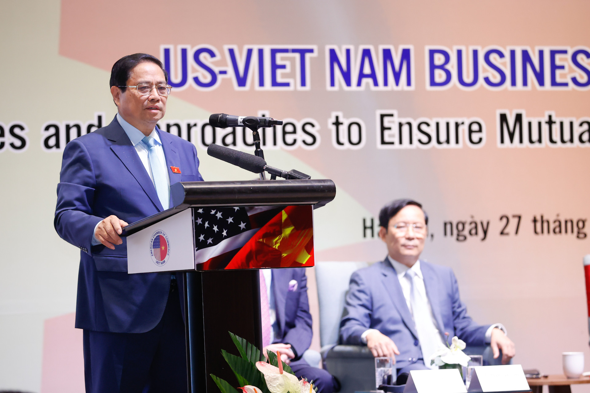 Thủ tướng kêu gọi doanh nghiệp Hoa Kỳ đẩy mạnh hợp tác thương mại, đầu tư với Việt Nam trong kỷ nguyên mới- Ảnh 7. Thủ tướng kêu gọi doanh nghiệp Hoa Kỳ đẩy mạnh hợp tác thương mại, đầu tư với Việt Nam trong kỷ nguyên mới- Ảnh 7.