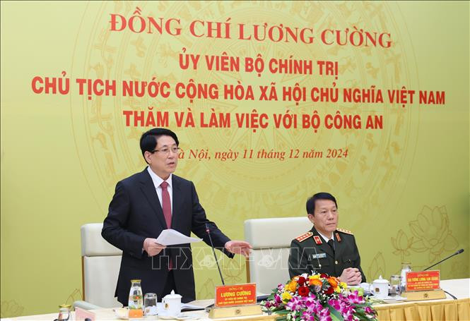 Chủ tịch nước Lương Cường thăm và làm việc với Bộ Công an- Ảnh 1. Chủ tịch nước Lương Cường thăm và làm việc với Bộ Công an- Ảnh 1.