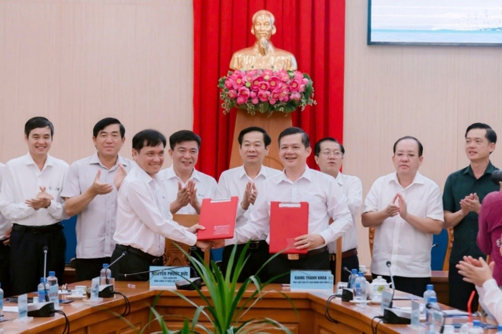 Hai xã đảo ở tỉnh có diện tích lớn nhất Tây Nam Bộ sắp được cấp điện lưới quốc gia - ảnh 1