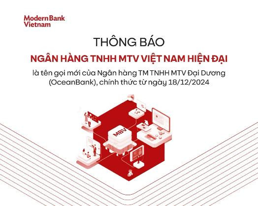 Ngân hàng Đại Dương (OceanBank) đổi tên thành ngân hàng Việt Nam hiện đại- Ảnh 1. Ngân hàng Đại Dương (OceanBank) đổi tên thành ngân hàng Việt Nam hiện đại- Ảnh 1.