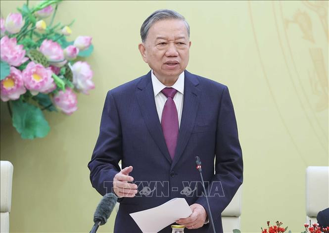 Tổng Bí thư: Bảo đảm an ninh, trật tự phải góp phần mở rộng không gian phát triển, thúc đẩy mạnh mẽ các hoạt động đầu tư, sản xuất kinh doanh- Ảnh 1.