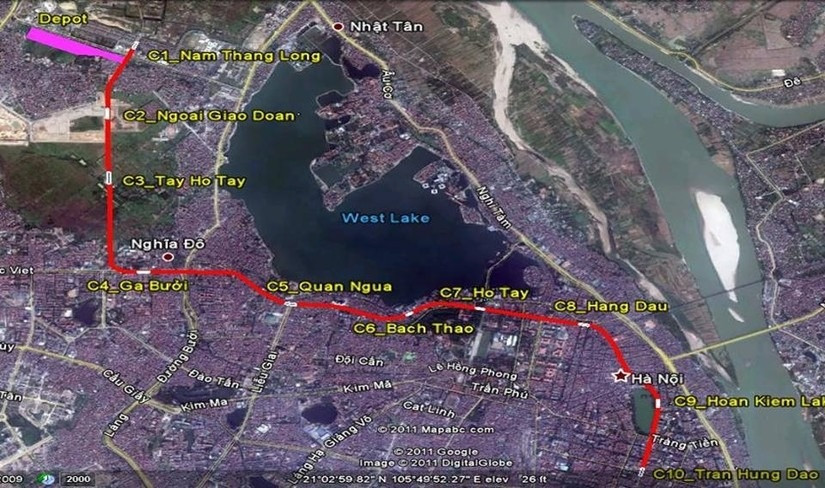 Dự án metro Nam Thăng Long - Trần Hưng Đạo thuộc đường sắt đô thị Hà Nội tuyến số 2 sẽ hoàn thành năm 2031