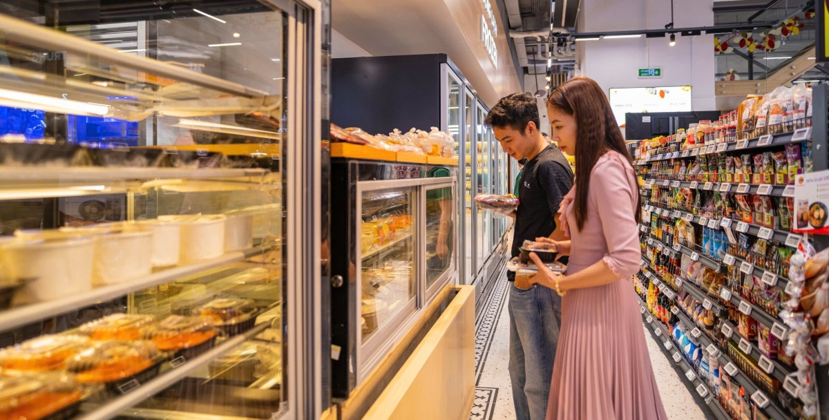 Hình ảnh bên trong siêu thị Finelife Foodstore Lumière An Phú . Nguồn ảnh: VOV Hình ảnh bên trong siêu thị Finelife Foodstore Lumière An Phú . Nguồn ảnh: VOV