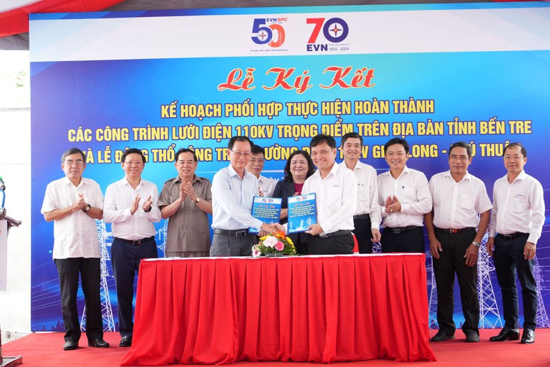 EVNSPC triển khai nhiều dự án điện quan trọng tại tỉnh Bến Tre- Ảnh 1. EVNSPC triển khai nhiều dự án điện quan trọng tại tỉnh Bến Tre- Ảnh 1.