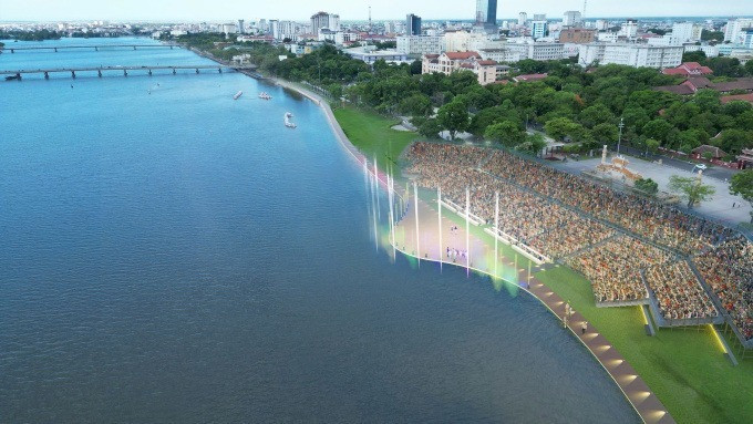 Chỉ vài tháng nữa, TP trực thuộc Trung ương vừa phá kỷ lục rộng nhất Việt Nam sẽ có sân khấu và đường lát gỗ lim 28 tỷ ven dòng sông biểu tượng- Ảnh 2. Chỉ vài tháng nữa, TP trực thuộc Trung ương vừa phá kỷ lục rộng nhất Việt Nam sẽ có sân khấu và đường lát gỗ lim 28 tỷ ven dòng sông biểu tượng- Ảnh 2.