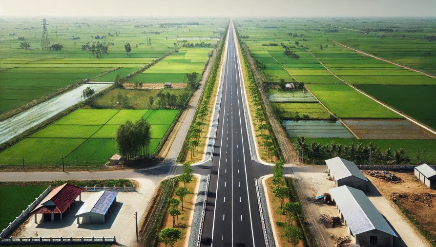 Hai tỉnh không có núi ở miền Bắc sẽ xây dựng tuyến đường kết nối quy mô gần 5.000 tỷ- Ảnh 1. Hai tỉnh không có núi ở miền Bắc sẽ xây dựng tuyến đường kết nối quy mô gần 5.000 tỷ- Ảnh 1.