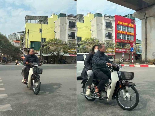 Phó trưởng công an phường bị phạt vì không đội mũ bảo hiểm khi lái xe - ảnh 1