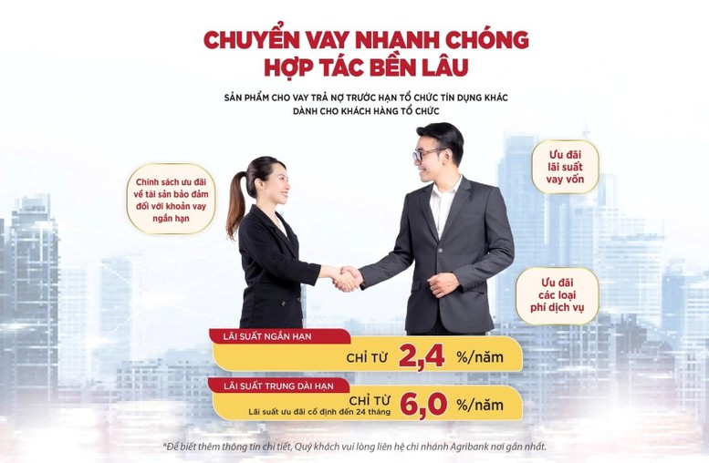Agribank triển khai cho vay trả nợ trước hạn tổ chức tín dụng khác- Ảnh 1. Agribank triển khai cho vay trả nợ trước hạn tổ chức tín dụng khác- Ảnh 1.