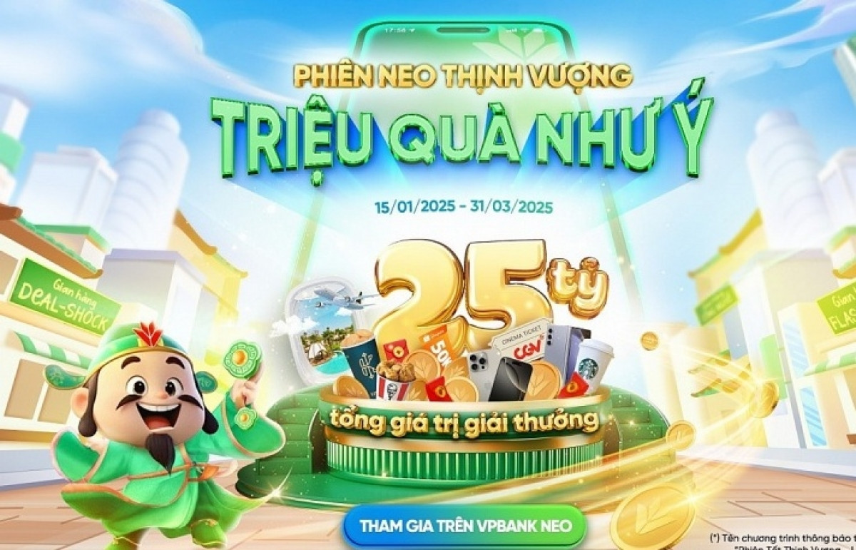 VPBank tặng hàng triệu quà tặng hấp dẫn cho khách hàng tham gia Phiên Tết Thịnh Vượng, Lộc Xuân Như Ý